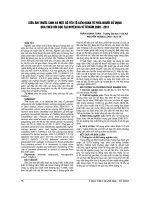 SIÊU âm TRƯỚC SINH và một số yếu tố LIÊN QUAN từ PHÍA NGƯỜI sử DỤNG QUA THEO dõi dọc tại HUYỆN BA vì từ năm 2005   2011