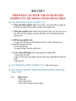 BÀI tập môn hệ THỐNG cỡ số TRANG PHỤC   bài tập 3 TRÌNH bày các bước CHUẨN bị số LIỆU NGHIÊN cứu hệ THỐNG cỡ số TRANG PHỤC 