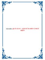 TÀI LIỆU QUẦN JEAN   LỊCH sử RA đời và PHÁT TRIỂN