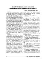 KIẾN THỨC, THÁI độ và HÀNH VI PHÒNG CHỐNG HIV AIDS TRONG NHÓM ĐỒNG bào dân tộc h  MÔNG ở LAI CHÂU (2006  2012)