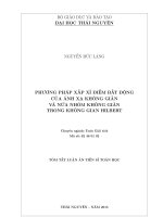 Tóm tắt luận án phương pháp xấp xỉ điểm bất động của ánh xạ không giãn và nửa nhóm không giãn trong không gian HILBERT của NCS  nguyễn đức lạng