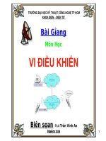 Bài giảng môn học VI điều KHIỂN