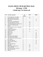 11 BẢNG PHÂN TÍCH ĐƯỜNG MAY 
