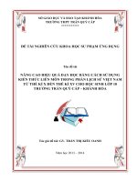 SKKN nâng cao hiệu quả dạy học bằng cách sử dụng kiến thức liên môn trong phần lịch sử việt nam từ thế kỉ x đến thế kỉ XV ở trường trần qúy cáp   khánh hoà