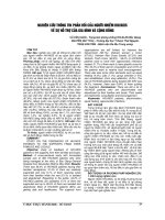 NGHIÊN cứu THÔNG TIN PHẢN hồi của NGƯỜI NHIỄM HIV  AIDS về sự hỗ TRỢ của GIA ĐÌNH và CỘNG ĐỒNG