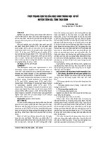 THỰC TRẠNG cận THỊ của học SINH TRUNG học cơ sở HUYỆN TIẾN hải, TỈNH THÁI BÌNH