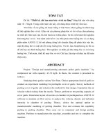 Thiết kế, chế tạo máy bóc vỏ tỏi