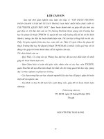 Vận dụng phương pháp GRAPH và sơ đồ tư duy trong dạy học môn hóa học lớp 12 tại TTGDTX, quận thủ đức