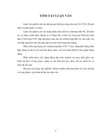 Nghiên cứu mô phỏng quá trình gia công trên máy NC CNC để phát hiện và ngăn chặn va chạm