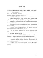 Tính toán, thiết kế và chế tạo biên dạng bánh răng con lăn