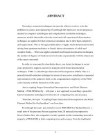 Ứng dụng phương pháp proper generaieid decomposition và phương pháp phần tử hữu hạn cho bài toán lưu chất