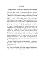 Xây dựng mô hình phương tiện dạy học cho môn công nghệ 12 trung học phổ thông