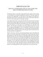 Khảo sát và đánh giá khả năng tự cung cấp phụ tùng động cơ ở đồng bằng sông cửu long