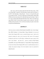 Điều khiển định hướng trường động cơ không đồng bộ ba pha cấp nguồn bằng bộ biến tần đa bậc với kỹ thuật một trạng thái và kỹ thuật sóng mang cổ điển triệt tiêu điện áp common mode của biến tần