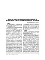 ĐÁNH GIÁ THỰC TRẠNG sử DỤNG và BIỆN PHÁP PHÒNG vệ của NGƯỜI NÔNG dân đối với hóa CHẤT bảo vệ THỰC vật tại xã VĨNH LONG, HUYỆN hậu lộc, TỈNH THANH hóa