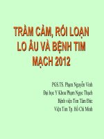 Trầm cảm, rối loạn, lo âu và bênh tim mạch 2012