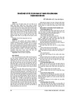 TÌM HIỂU mốt số yếu tố lâm SÀNG có ý NGHĨA TIÊN LƯỢNG NẶNG ở BỆNH NHÂN uốn ván