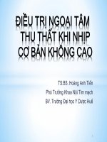 Điều trị thuốc gì ở người có ngoại tâm thu khi nhịp cơ bản không cao