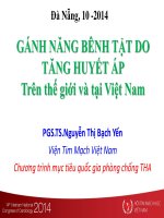 gánh năng bênh tật do tăng huyết áp trên thế giới và tại việt nam