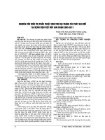 NGHIÊN cứu điều TRỊ PHẪU THUẬT UNG THƯ đại TRÀNG tái PHÁT SAU mổ tại BỆNH VIỆN VIỆT đức GIAI đoạn 2005 2011