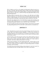 Nghiên cứu chế tạo máy và thử nghiệm hệ thống phanh chống bó cứng cho xe gắn máy ở việt nam