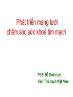 Phát triển mạng lưới chăm sóc sức khoẻ tim mạch   development of a cardiac care network in vietnam
