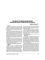 KHỐI LƯỢNG và CHẤT LƯỢNG DỊCH vụ KHÁM CHỮA BỆNH TRONG điều KIỆN THIẾU bác sỹ ở BỆNH VIỆN TỈNH yên bái năm 2010