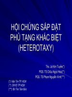 HỘI CHỨNG sắp đặt PHỦ TẠNG KHÁC BIỆT