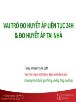 Vai trò của theo dõi huyết áp liên tục 24 giờ và đo huyết áp tại nhà