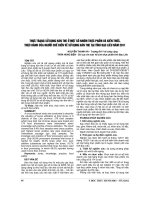 THỰC TRẠNG sử DỤNG hàn THE ở một số NHÓM THỰC PHẨM và KIẾN THỨC, THỰC HÀNH của NGƯỜI CHẾ BIẾN về sử DỤNG hàn THE tại TỈNH bạc LIÊU năm 2011