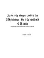 Các yếu tố dự báo nguy cơ đột tử tim  QRS phân đoạn  yếu tố dự báo tử suất và đột tử tim
