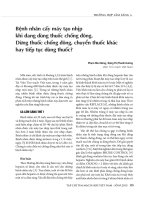 Bệnh nhân cấy máy tạo nhịp khi đang dùng thuốc chống đông  dừng thuốc chống đông, chuyển thuốc khác hay tiếp tục dùng thuốc