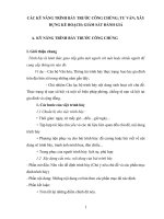 CÁC kỹ NĂNG TRÌNH bày TRƯỚC CÔNG CHÚNG; tư vấn; xây DỰNG kế HOẠCH; GIÁM sát ĐÁNH GIÁ 