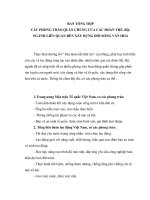 mẫu bản TỔNG hợp các PHONG TRÀO QUẦN CHÚNG của các đoàn THỂ, bộ, NGÀNH LIÊN QUAN đến xây DỰNG đời SỐNG văn HOÁ 