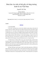 Đảm bảo An sinh xã hội gắn với tăng trưởng kinh tế của Việt Nam