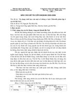 Đa dạng sinh học của một số chủng vi tảo chlorella phân lập ở các hồ hà nội