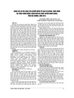 ĐÁNH GIÁ sự hài LÒNG của NGƯỜI BỆNH về DỊCH vụ KHÁM, CHỮA BỆNH tại KHOA KHÁM BỆNH, BỆNH VIÊN đa KHOA HUYỆN NINH GIANG, TỈNH hải DƯƠNG, năm 2012