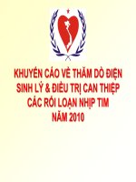Thăm dò điện sinh lý  điều trị can thiệp các rối loạn nhịp tim