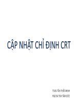 CẬP NHẬT CHỈ ĐỊNH CRT