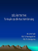 SIÊU âm TIM THAI từ khuyến cáo đến thực hành lâm sang