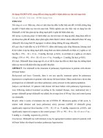 Sử dụng SILDENAFIL trong điều trị tăng áp phổi ở bệnh nhân suy tim trái mạn tính