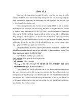 Nghiên cứu thiết kế multimedia cho việc dạy và học môn hóa học 10, ban cơ bản tại trường cao đẳng giao thông vận tải thành phố hồ chí minh