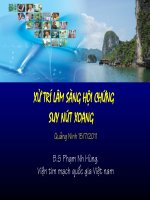 Xử trí lâm sàng hội chứng suy nút xoang