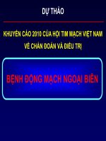 Chẩn đoán và điều trị bệnh động mạch ngoại biên