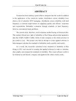 Đánh giá độ tin cậy lưới điện phân phối tỉnh hậu giang