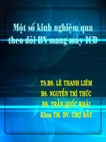 Một số kinh nghiệm qua theo dõi bệnh nhân mang máy ICD