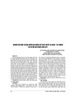 NGHIÊN cứu một số đặc điểm DỊCH BỆNH sốt XUẤT HUYẾT và CHÂN   TAY MIỆNG tại hà nội GIAI đoạn 2009 2011