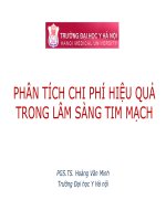 phân tích chi phí hiệu quả trong lâm sàng TIM MẠCH