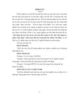 Vận dụng dạy học theo dự án vào môn hoa trang trí cho sinh viên ngành sư phạm công nghệ   kinh tế gia đình tại trường đại học phạm văn đồng