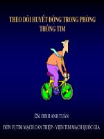 Theo dõi huyết động trong phòng thông tim